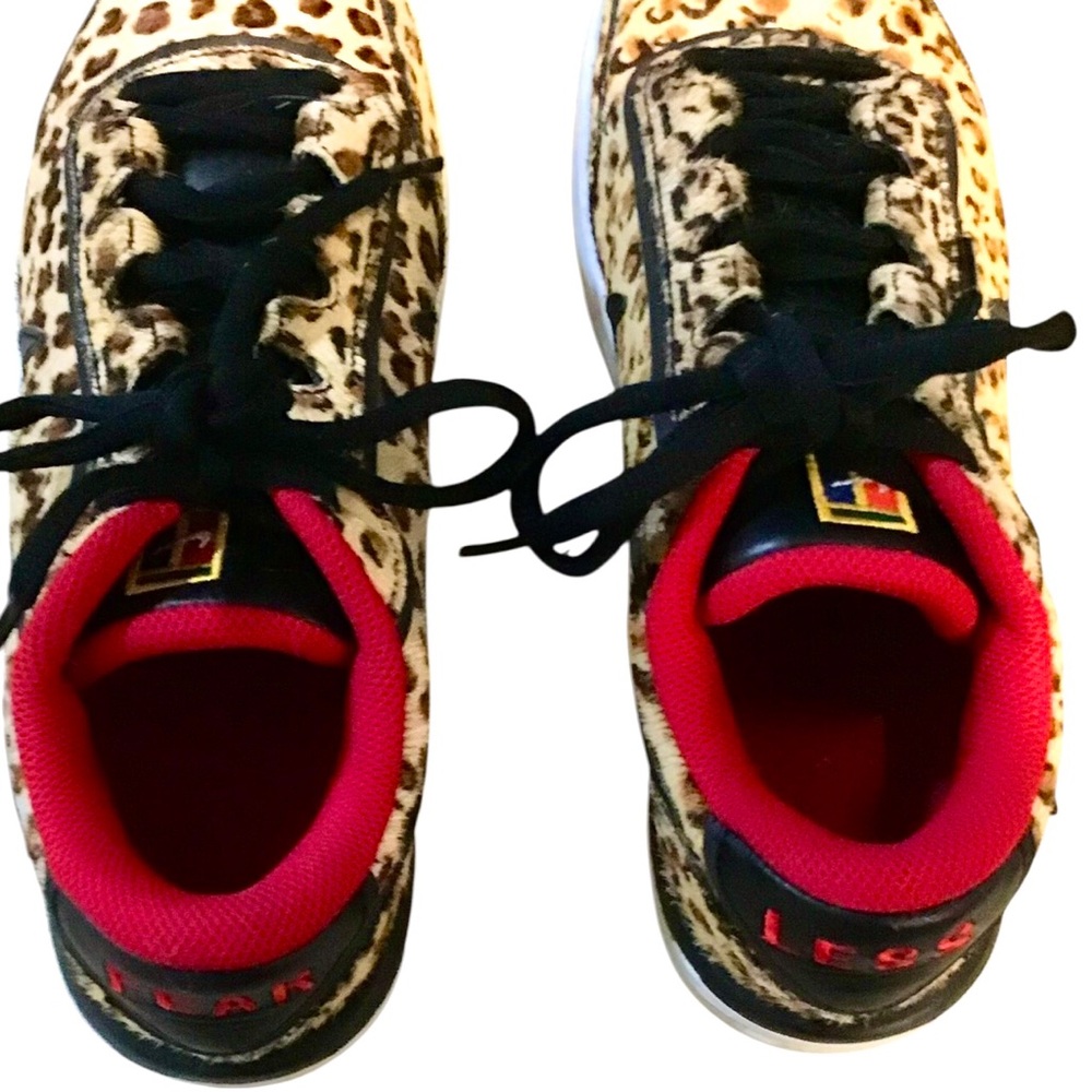 Nike Court "FEAR LESS” Air Vapor Wing Premium Leopard Print Sneakers - Size 8.5 - Picture 7 of 11